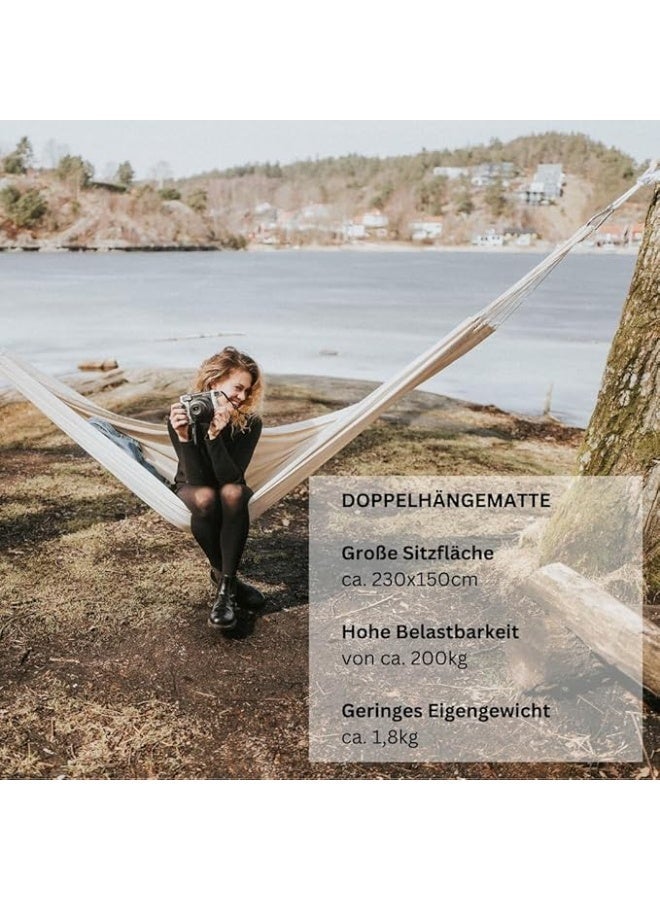 Antikiano Luxury Fabric Hammock for Relaxation – Heavy Duty Outdoor Hanging Hammock for Garden & Balcony - Image 4